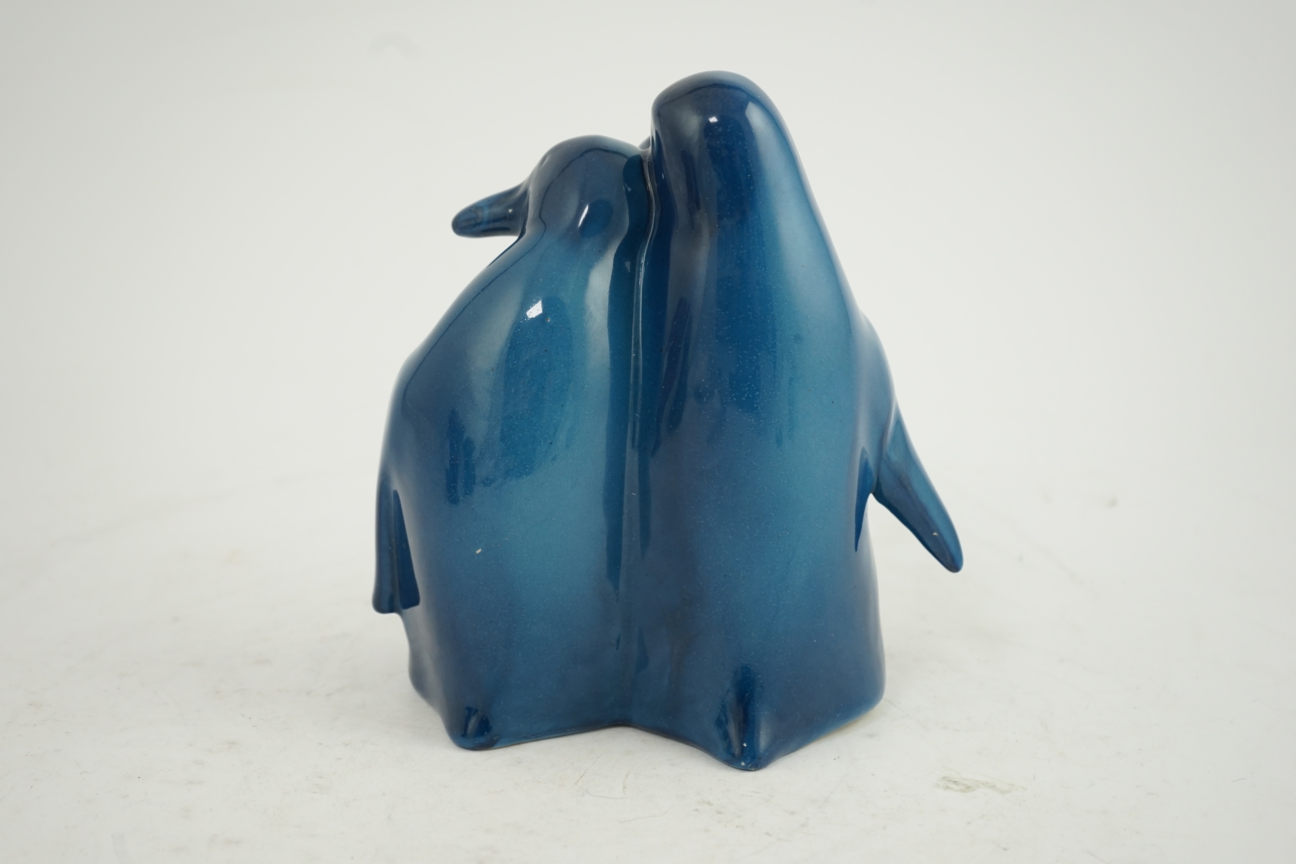 A rare Royal Doulton Titanian colourway group of two penguins